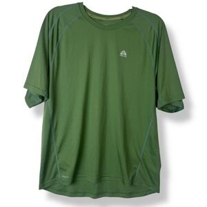 Nike ACG Men's‎ Shirt Size Medium Green Outdoor Hiking Athletic Performance Gym
